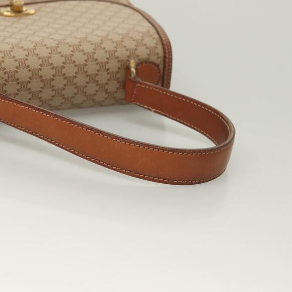 CELINE Macadam Canvas Hand Bag Pvc Beige Gold - Picture 7 of 13